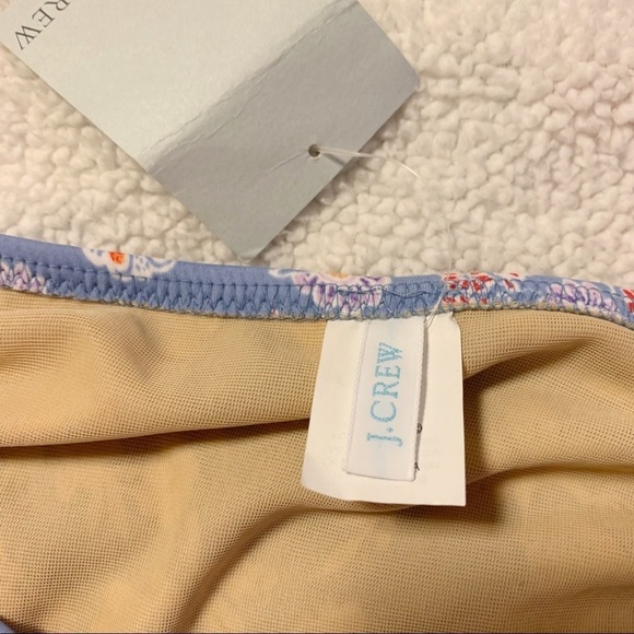 J.Crew Hipster Tie Bikini Bottoms Periwinkle Floral Print - Picture 3 of 8